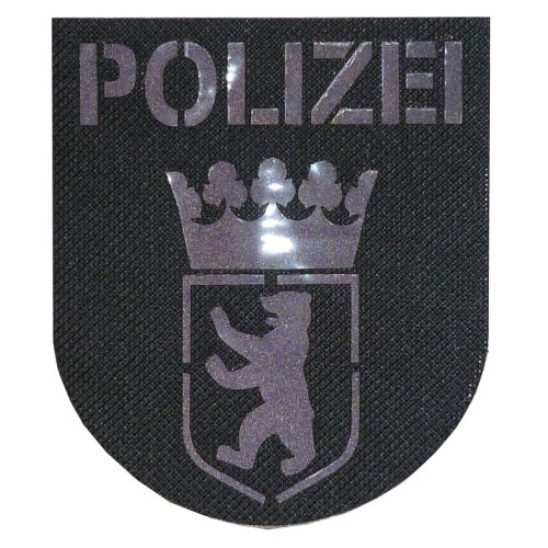 Abzeichen Polizei Berlin Lasercut grau weiß