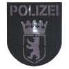 Abzeichen Polizei Berlin Lasercut grau weiß