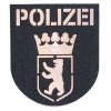 Abzeichen Polizei Berlin Lasercut grau weiß