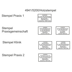 Trodat Printy 4941 Stempel Klinik Abdruck schwarz