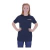 T-Shirt Feuerwehr mit Einstickung blau L