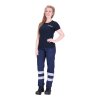 T-Shirt Feuerwehr mit Einstickung blau L