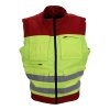 Weste Rettungsdienst leuchtgelb/rot mit Flausch 2XL