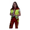 Weste Rettungsdienst leuchtgelb/rot mit Flausch 3XL