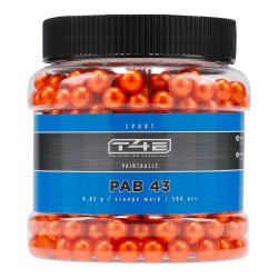 T4E Sport PAB 43 .43, 0,82 g, Orange Mark, 500 St., Behälter