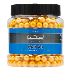 T4E Sport PAB 43 .43, 0,82 g, Yellow Mark, 500 St.,...