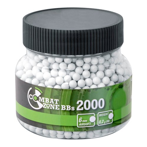 Combat Zone Basic BBs 6 mm, 0,20 g, weiß, 2.000 St., Dose