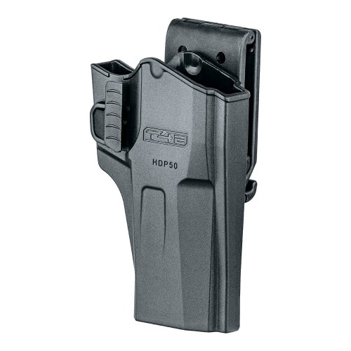 T4E Polymer Holster für HDP 50 / TP 50, Gürtelaufnahme höhenverstellbar und auf Gürtelbreite einstellbar