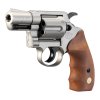 Colt Detective Special 9 mm R.K., Nickel-Finish, Holzgriffschalen