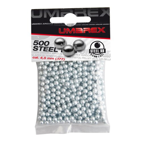 Umarex Stahl-BBs 4,5 mm (.177), 0,35 g, silber, 500 St., Polybeutel