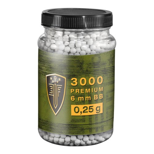 Elite Force Premium BBs 6 mm 0,25 g, weiß, 3.000 St., Dose