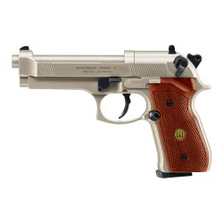 Beretta MOD. 92 FS 4,5 mm (.177) Diabolo, CO?, < 4,0 J, Nickel-Finish, Holzgriffschalen