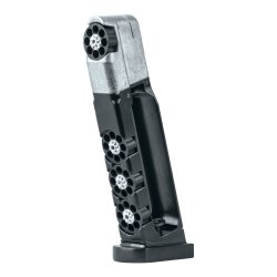 GLOCK Magazin 4,5 mm (.177) Diabolo / BB, 8 Schuss (pro Trommelmagazin), inkl. 4 Trommelmagazine