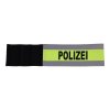 Armbinde mit Wunschtext neongelb/silber-reflex