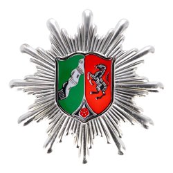 Mützenstern Polizei NRW silberfarben (2. Art)