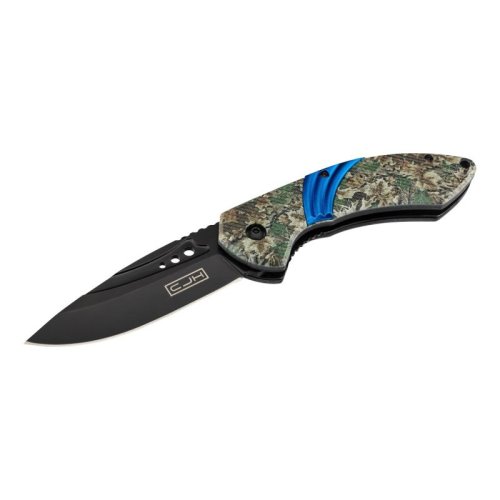 Herbertz Taschenmesser camo/blau Alu