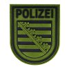 Rubberpatch Polizei Sachsen - grün