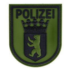 Rubberpatch Polizei Berlin - grün