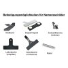 Namensschild mattsilber mit Druck Klettband Aluminium