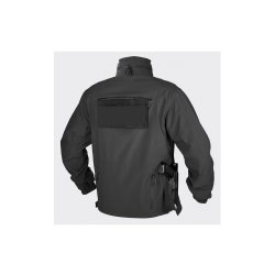 Helikon-Tex Cougar Softshell Windblocker black Aufdruckfarbe silber-reflektierend XL