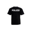 T-Shirt POLIZEI blau - mit Polizeiwappen Aufdruckfarbe silber Berlin S