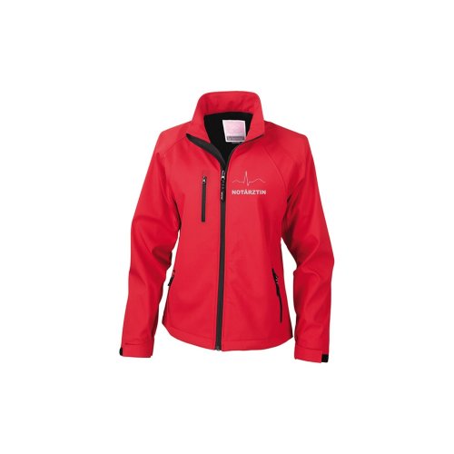 Softshelljacke Notärztin rot M (Damen)